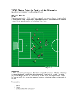 TOPIC: Playing Out of the Back in a 1:4:4:2 Formation