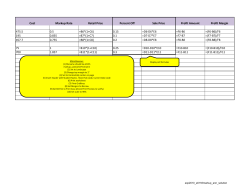 Cost Markup Rate Retail Price Percent Off Sale Price Profit Amount