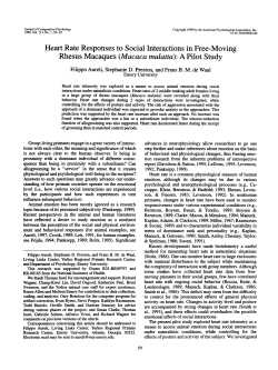 Heart Rate Responses to Social Interactions in Free