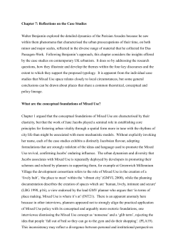Chapter 7 &ndash; Reflections on the Case Studies