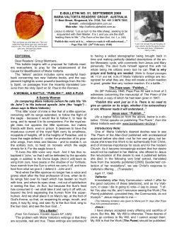 Bulletin 51 - Maria Valtorta Readers` Group