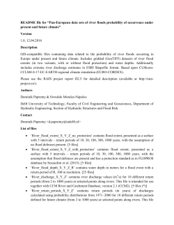 README file for &ldquo;Pan-European data sets of river floods probability