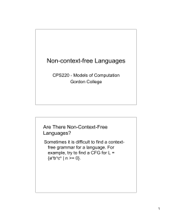 Non-context-free Languages