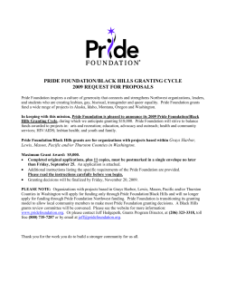 2009 request for proposals