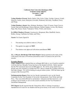 Minutes - California State University, Dominguez Hills