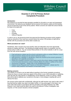 School Complaints Policy
