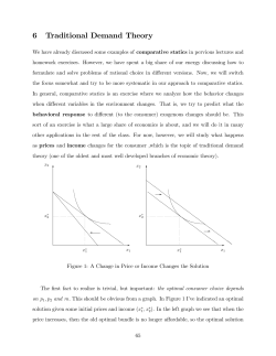 6 Traditional Demand Theory