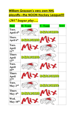 WG floor hockey 2017 teams sched