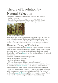 Theory of Evolution by Natural Selection