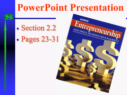 1.1 What Is Entrepreneurship?