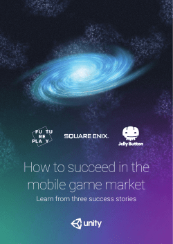 How to succeed in the mobile game market