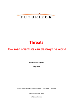 A Futurizon Report - Lifeboat Foundation