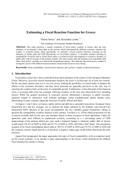 Estimating a Fiscal Reaction Function for Greece