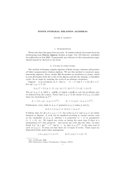FINITE INTEGRAL RELATION ALGEBRAS 1. Nonexistence Please