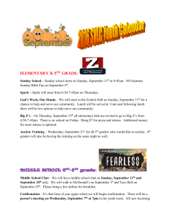 September - Shepherd of the Valley Lutheran Church