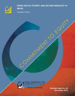 Ethno-Racial Poverty and Income Inequality in Brazil.