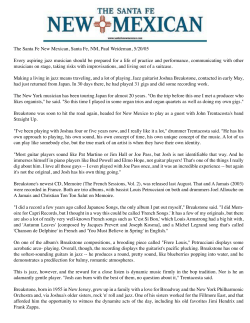 The Santa Fe New Mexican, Santa Fe, NM, Paul Weideman, 5/20/05