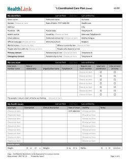 Coordinated Care Plan v.10 &ndash; EN &ndash; Detailed version