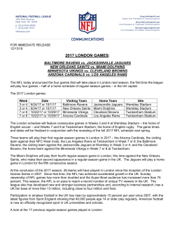 2017 london games - NFL Communications