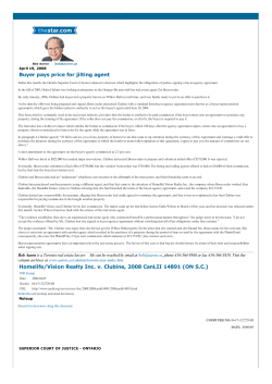 Buyer pays price for jilting agent