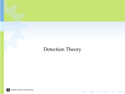 Detection Theory
