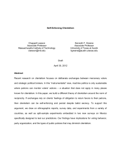 The Politics of Reciprocity - Scholars at Harvard