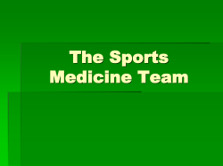 The Sports Medicine Team