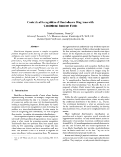 Contextual Recognition of Hand-drawn