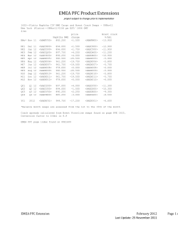 EMEA PFC Product Extensions
