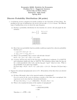 Discrete Probability Distributions (80 points)