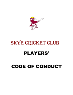 Players Code of Conduct