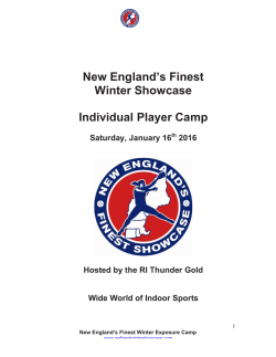 New England`s Finest Winter Showcase Individual Player Camp