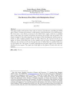 The Between Firm Effect with Multiproduct Firms