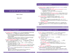 CS 467/567: NP-complete problems