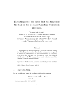 The estimates of the mean first exit time from the ball for the &alpha;&ndash;stable
