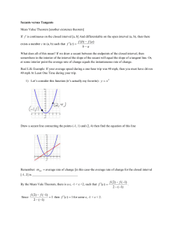 MVT Theorem