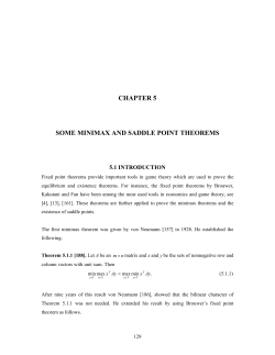 chapter 5 some minimax and saddle point theorems