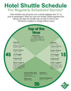 Hotel Shuttle Schedule
