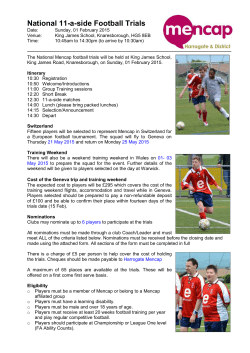Selection At The Trials