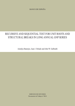 Recursive and sequential test for unit roots and