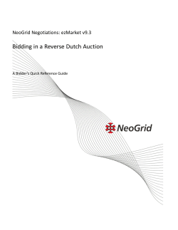 Bidding in a Reverse Dutch Auction (Single Trade)