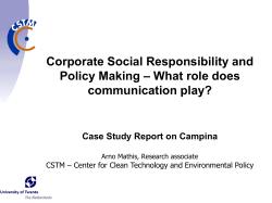 Corporate Social Responsibility Motives, Drivers, and