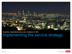 Implementing the service strategy