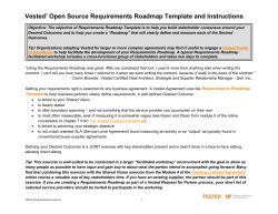 Open Source Requirements Roadmap Template and