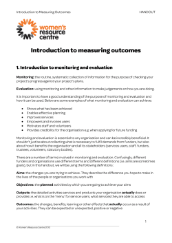 Introduction to measuring outcomes
