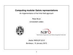Computing modular Galois representations