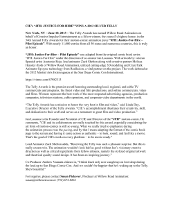 telly award press release