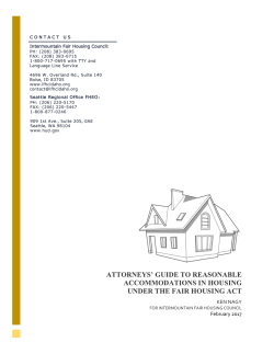 Guide to Reasonable Accommodations (Attorneys)