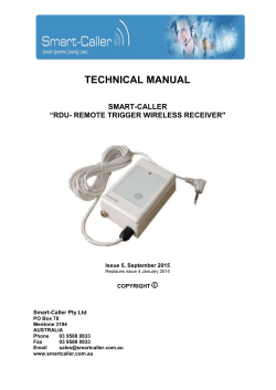 rdu- remote trigger wireless receiver - Smart