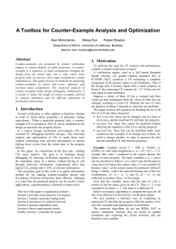 A Toolbox for Counter-Example Analysis and Optimization